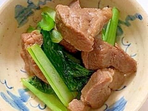 豚肩ロースと小松菜の炒め煮